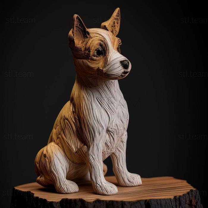 3D model Tenterfield Terrier dog (STL)